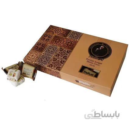 گز شیرین 18% مخلوط لقمه‌ای پسته و بادام 400 گرمی