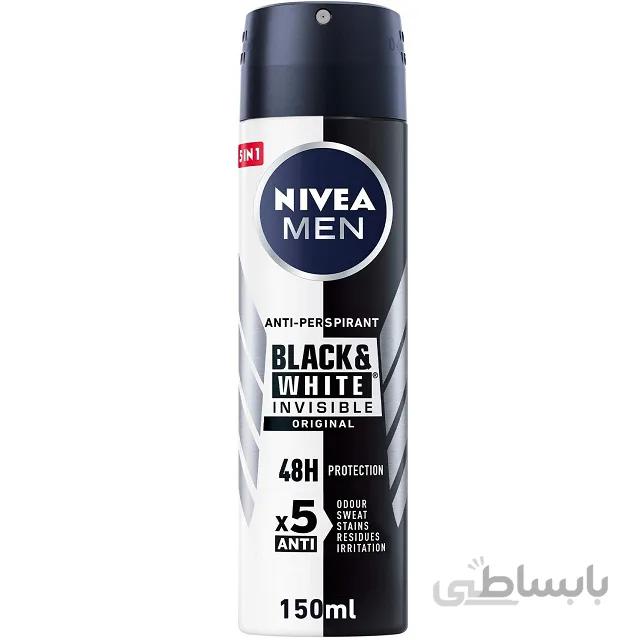 اسپری ضد تعریق نیوا مدل Invisible Black & White مناسب آقایان