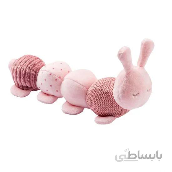 عروسک پولیشی ناتو Nattou طرح هزار پا صورتی