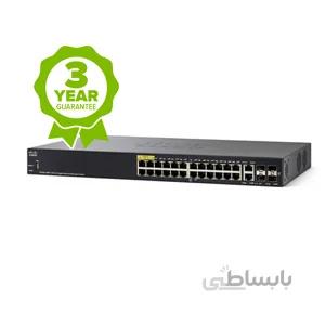 سوییچ ۲۸ پورت سیسکو مدل SG350-28P ا Cisco SG350-28P 28-Port Gigabit PoE Managed Switch