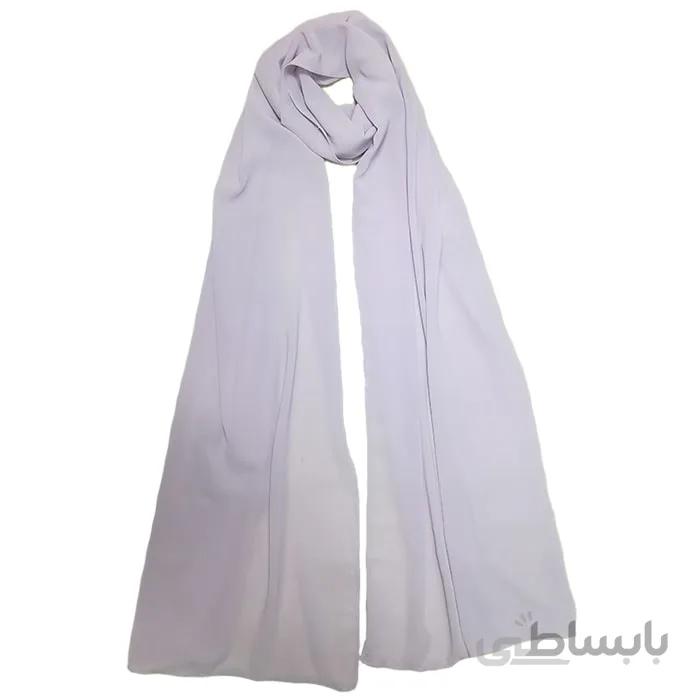 شال زنانه کرپ حریر یاسی