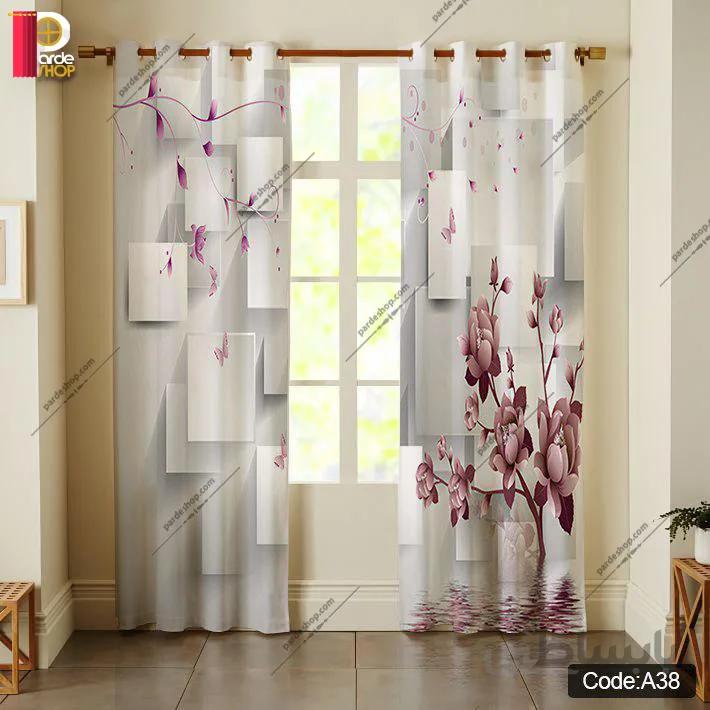 پرده پانچی چاپی کد A38