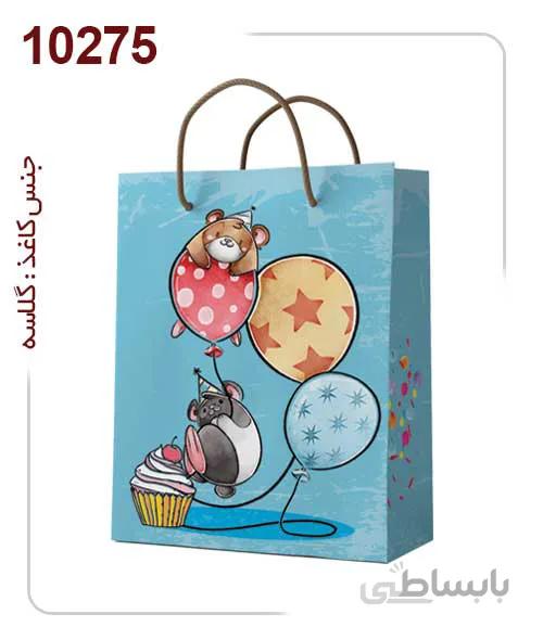 ساکدستی فانتزی طرح بادکنک با کاغذ گلاسه کد10275