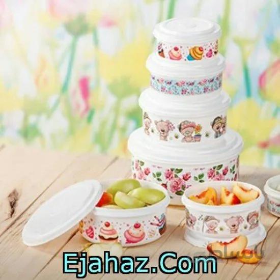 ظروف نگهدارنده پلاستیکی 5 عددی رادیانت