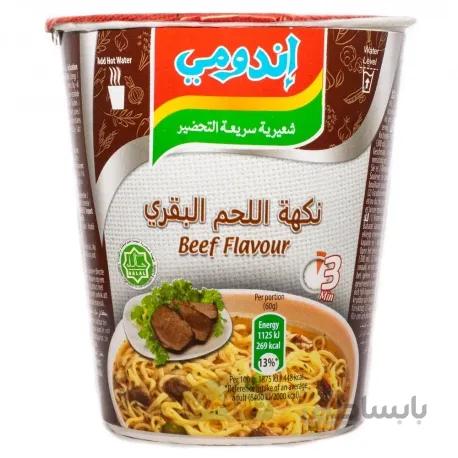 نودل(اندومی)لیوانی با طعم گوشت گاو