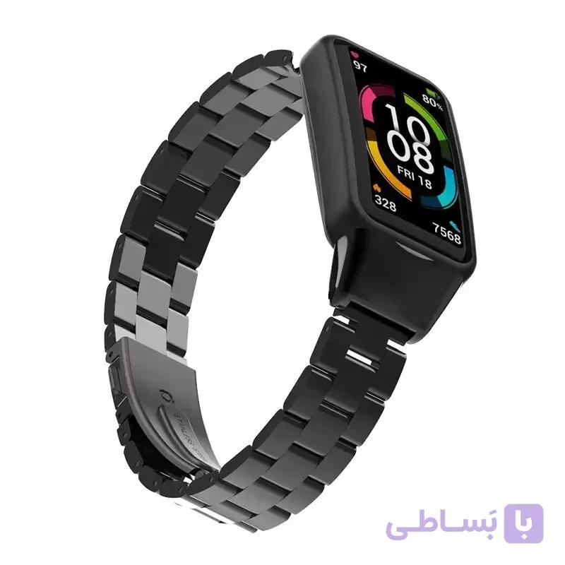 بند فلزی مدل Bead 3 مناسب مچ بند هوشمند هانر مدل H