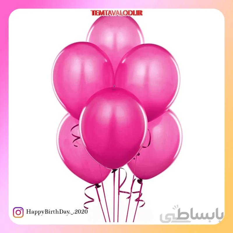 بادکنک ساده صورتی