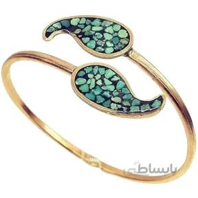دستبند مسی فیروزه کوب کد ZI-75