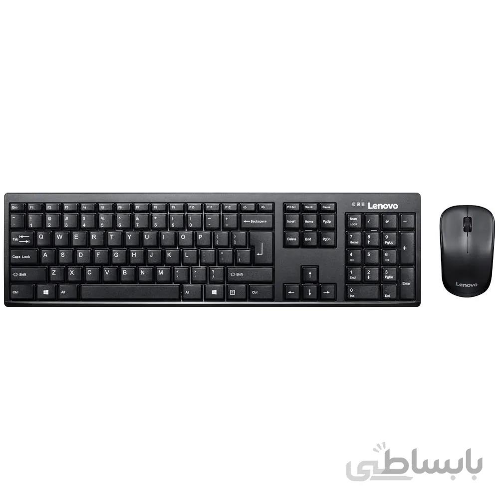 کیبورد و ماوس بی سیم لنوو مدل 100 ا Lenovo 100 Wireless Keyboard and Mouse