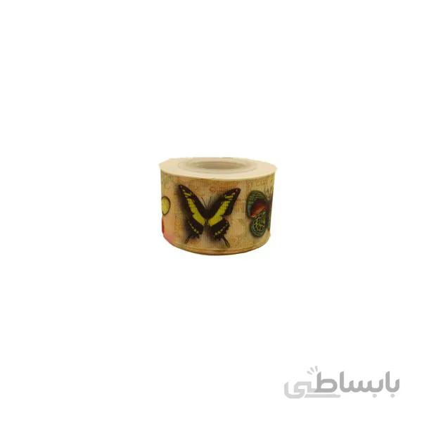 روبان گروگن 4 سانت طرح دار متری کد 3098G