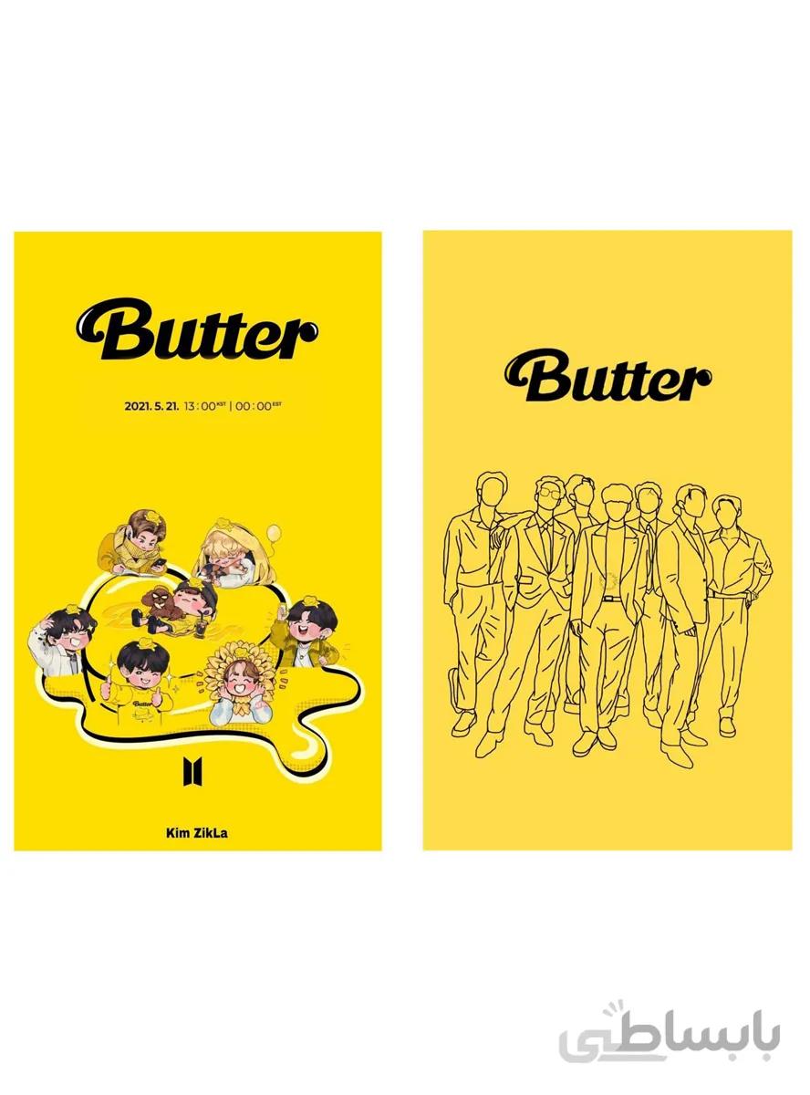 پوستر طرح بی تی اس BUTER مجموعه ۲ عددی