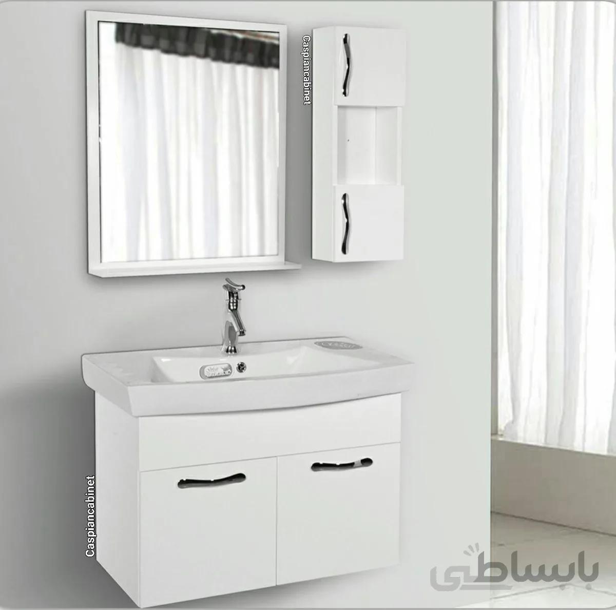 روشویی کابینت دار رومکس دیواری 80 سانت ا روشویی کابینت دار رومکس دیواری 80 سانت