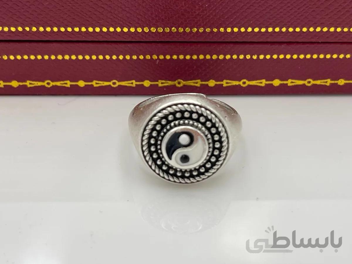 انگشتر ورشو طرح یین یانگ فری سایز