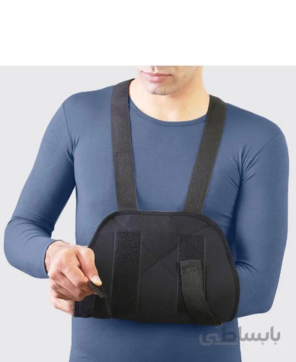 آویز دست شانه ای دوطرف باز طب و صنعت 38200 ا shoulder arm sling tebosanat