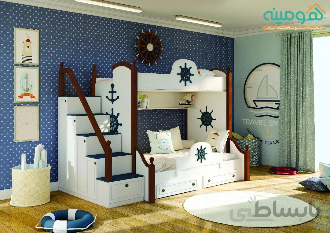 سرویس خواب نوجوان با تخت دوطبقه مدل ملوان