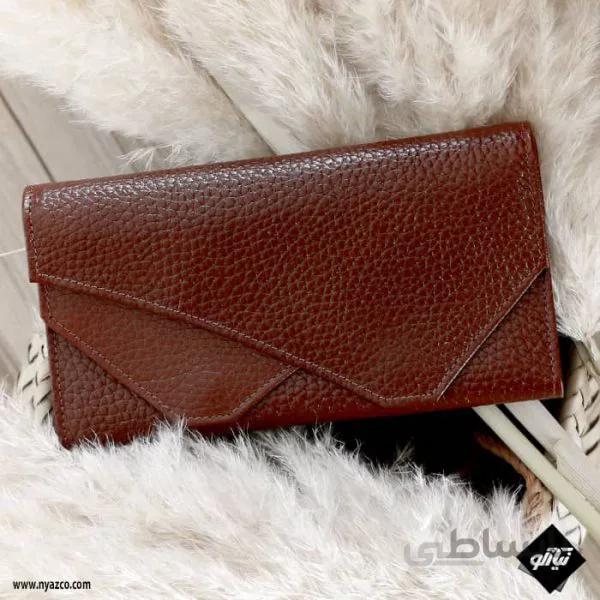 کیف پول زنانه میشو چرم مدل نارسیس BW34