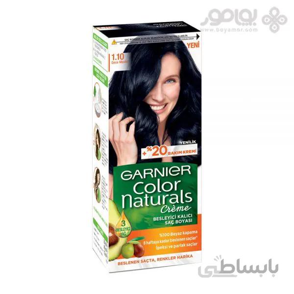 کیت رنگ موی گارنیر شماره 1.10 رنگ مشکی غلیظ