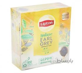 چای کیسه ای ارل گری معطر لیپتون با طعم برگاموت بسته 100 عددی