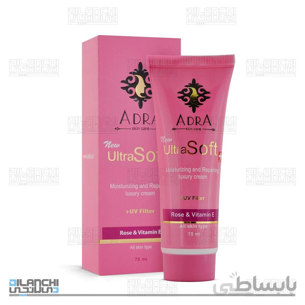 کرم مرطوب کننده دست و صورت آدرا حاوی روغن گل سرخ حجم 75 میلی لیتر