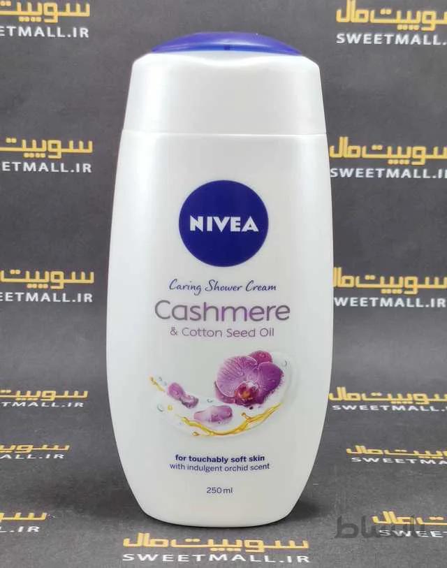 ژل حمام نیوا 250 میل سر و صورت و بدن nivea cashmere