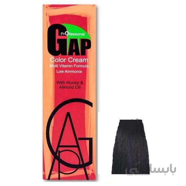 رنگ موی 1/1 گپ GAP مشکی پر کلاغی حجم 100 ميل