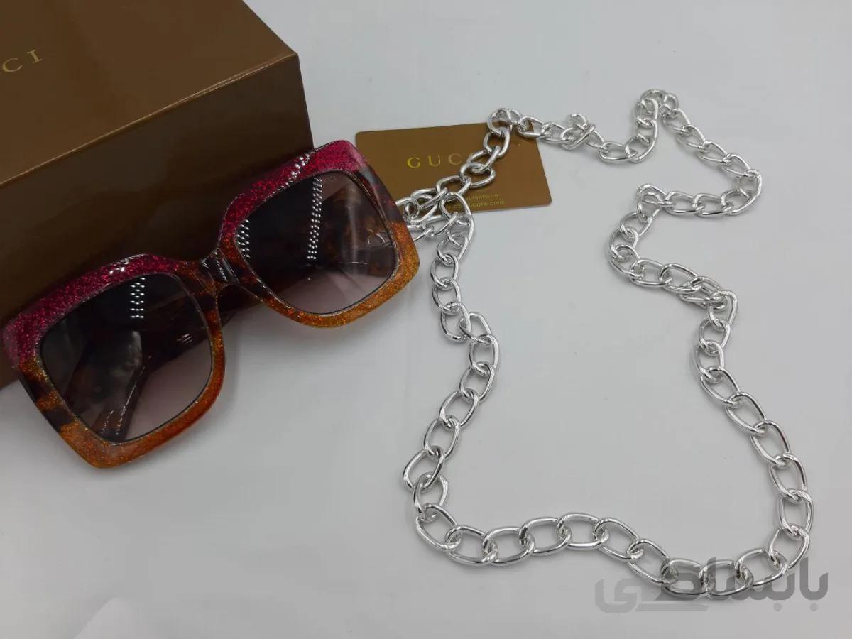 بند عینک طرح کارتیر نقره ای