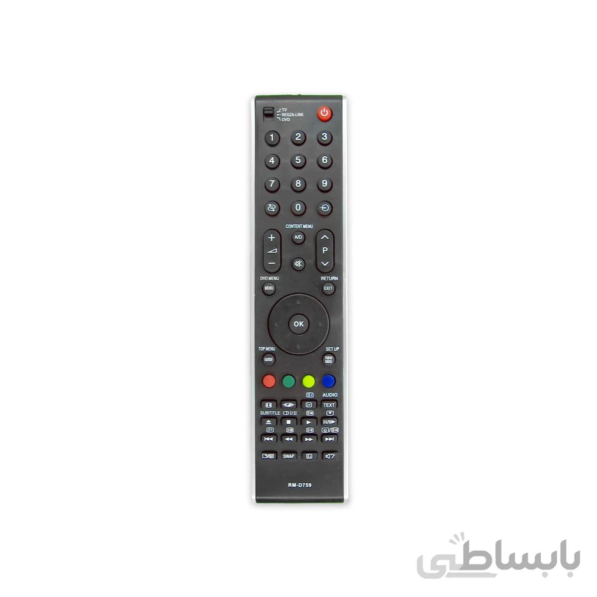 کنترل تلویزیون ال ای دی توشیبا TOSHIBA LED مدل RM D759