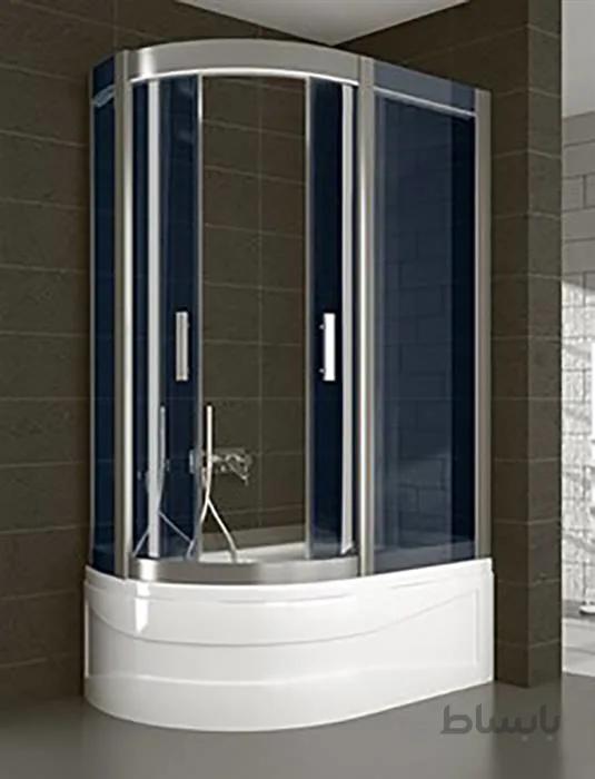 دور دوشی - پارتیشن دوش شاینی وارداتی ترکیه مدل T-NSC055 ا ابعاد:125x88x212 سانتی متر