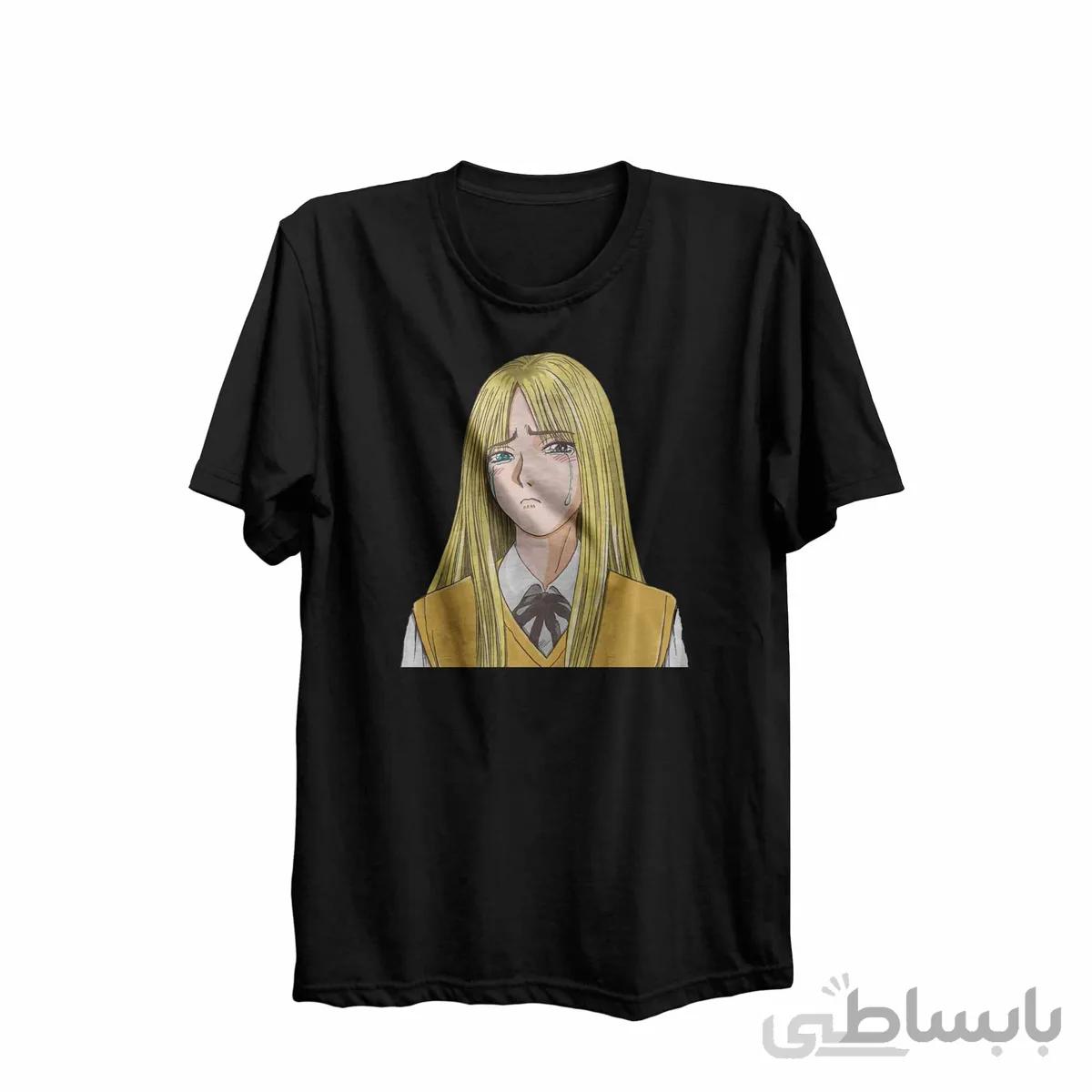 تیشرت یقه گرد مشکی طرح انیمه معلم بزرگ اونیزوکا Great Teacher Onizuka کد KCT10459