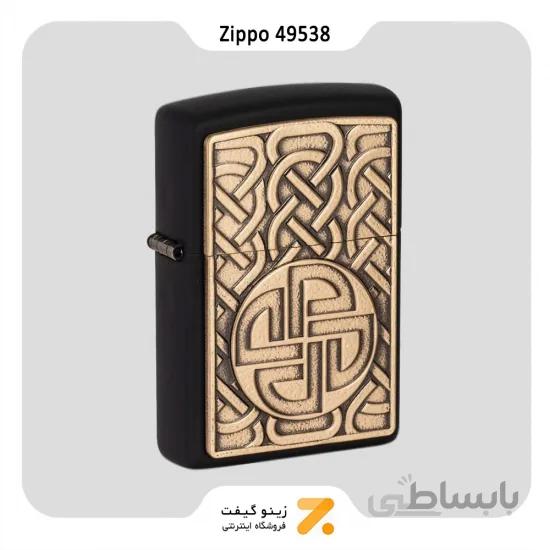 فندک بنزینی زیپو طرح برجسته گره سپر نوردیک مدل 49538