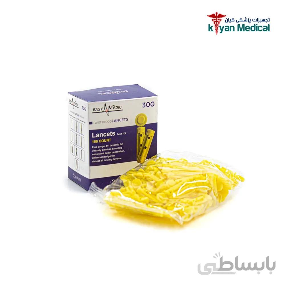 سوزن لانست چهار پر ایزی مدیک - EasyMedic