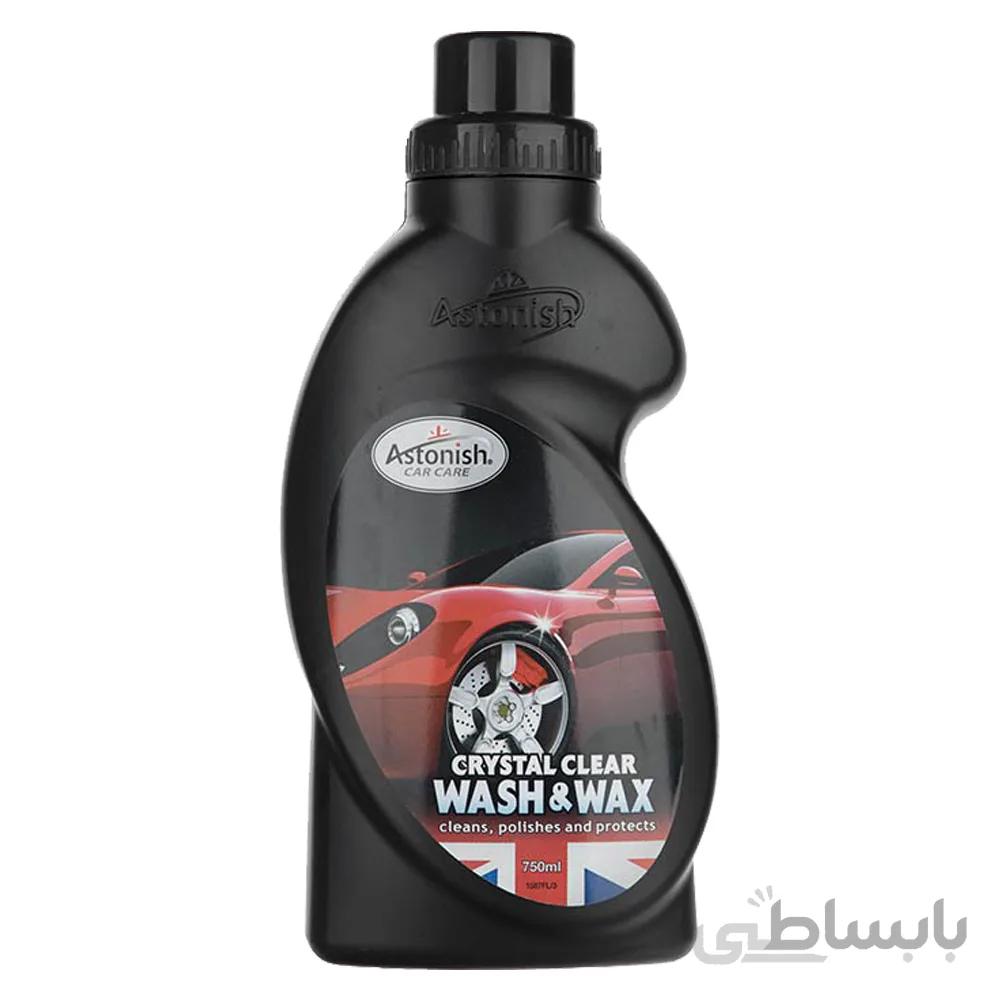 مایع شستشوی و واکس بدنه اتومبیل آستونیش ا Astonish Crystal Clear Wash And Wax 750ml