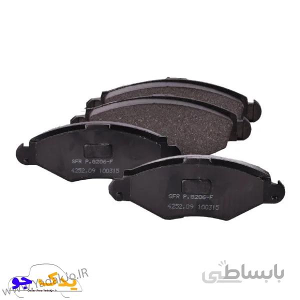 لنت ترمز دیسکی جلو پژو 206 تیپ ۲ و ۳ پارس آبی