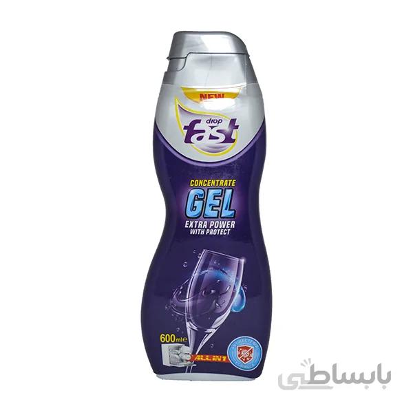 ژل ماشین ظرفشویی فست دراپ آنتی باکتریال مدل All in 1 حجم ۶۰۰ میلی