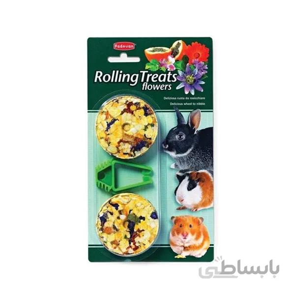 تشویقی غلتکی جوندگان با طعم گل پادوان – padovan Rolling Flowers