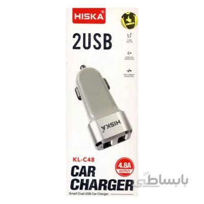 شارژر فندکی هیسکا مدل KL-C48 همراه با کابل Type-C