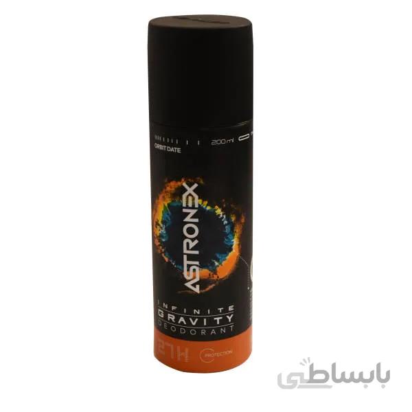اسپری خوشبو کننده بدن استرونکس مدل INFINITE GRAVITY حجم 200 میلی لیتر