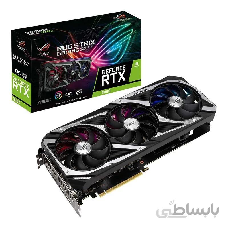 کارت گرافیک ایسوس ROG STRIX RTX 3060 12G GAMING ا ASUS ROG STRIX RTX 3060 12G GAMING GDDR6 Graphics Card