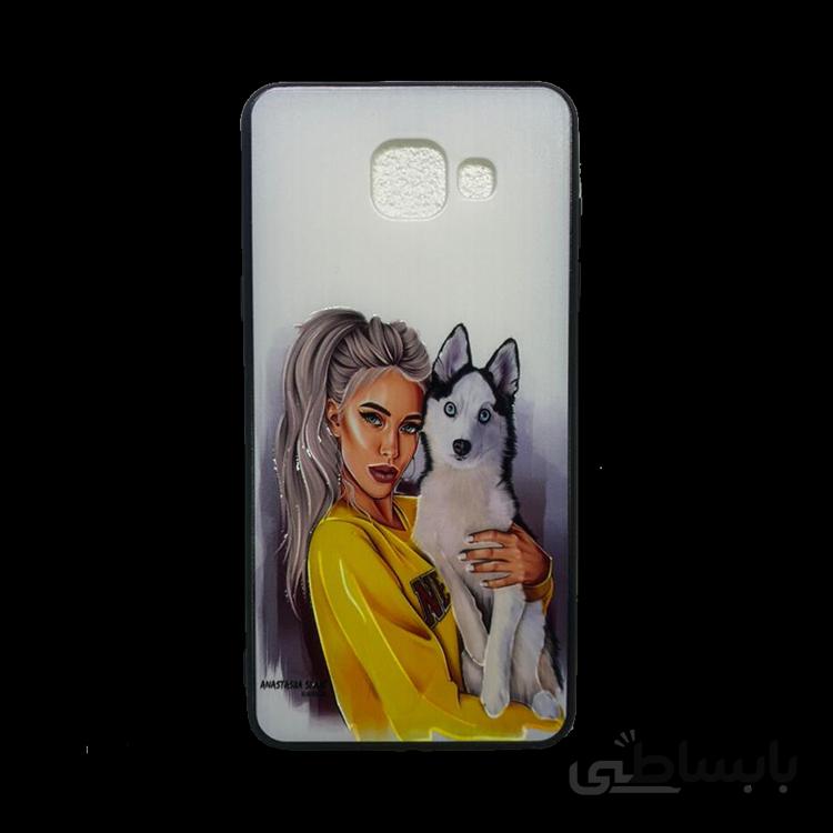 قاب طرح دار سامسونگ A510 طرح دختر و سگ/SAMSUNG A510