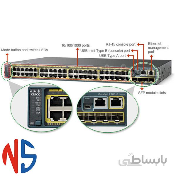 سوئیچ سیسکو Cisco WS-C2960S-48TS-S