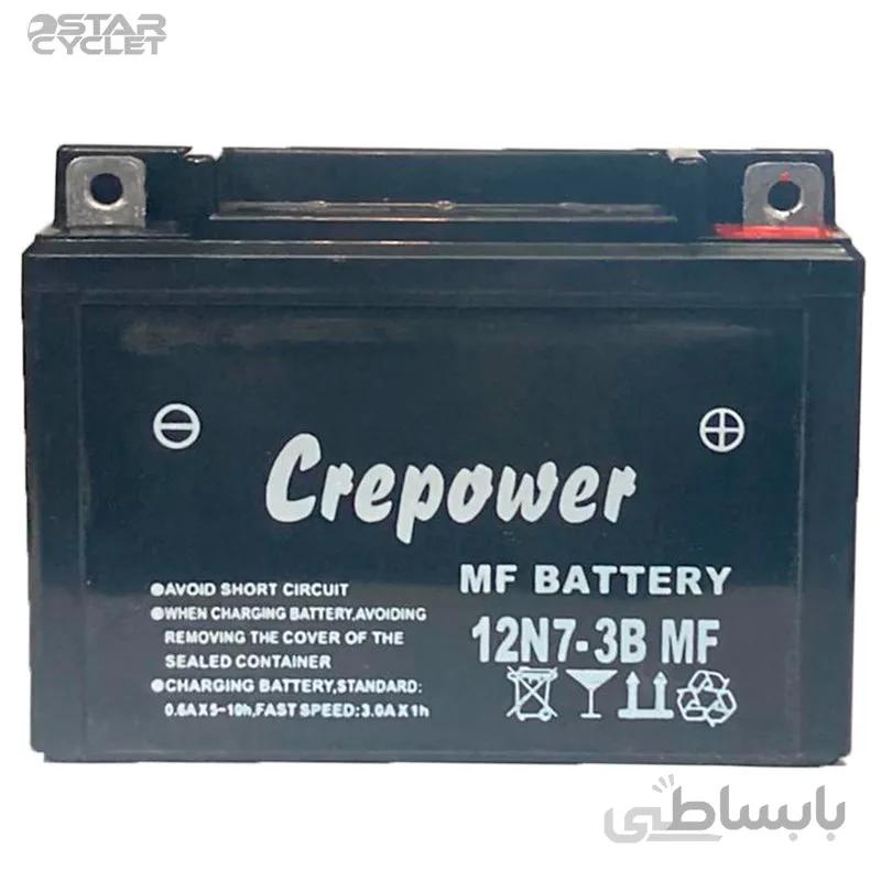 باتری موتورسیکلت پاور مدل 12V 3A بلند مناسب هوندا استارتی و CGL