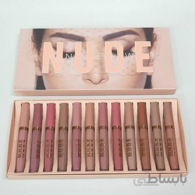 رژ لب مایع نود هدی بیوتی Nude Huda Beauty پک 12 عددی