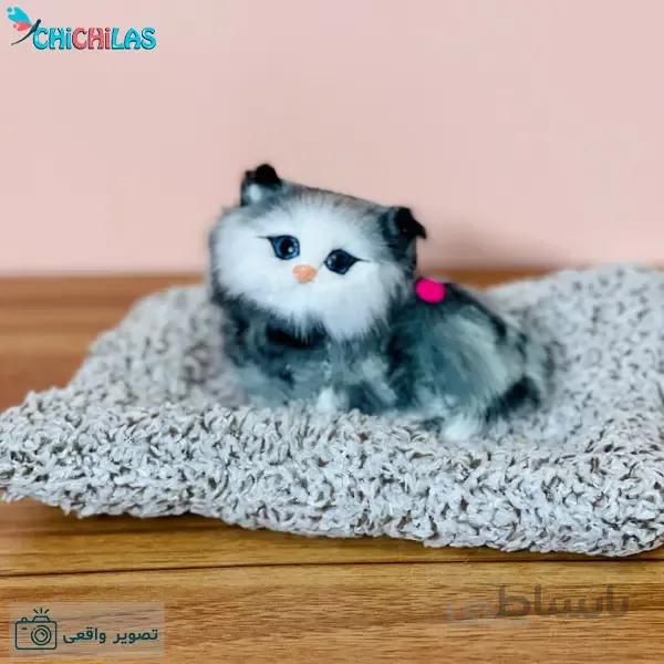 عروسک گربه طبیعی موزیکال