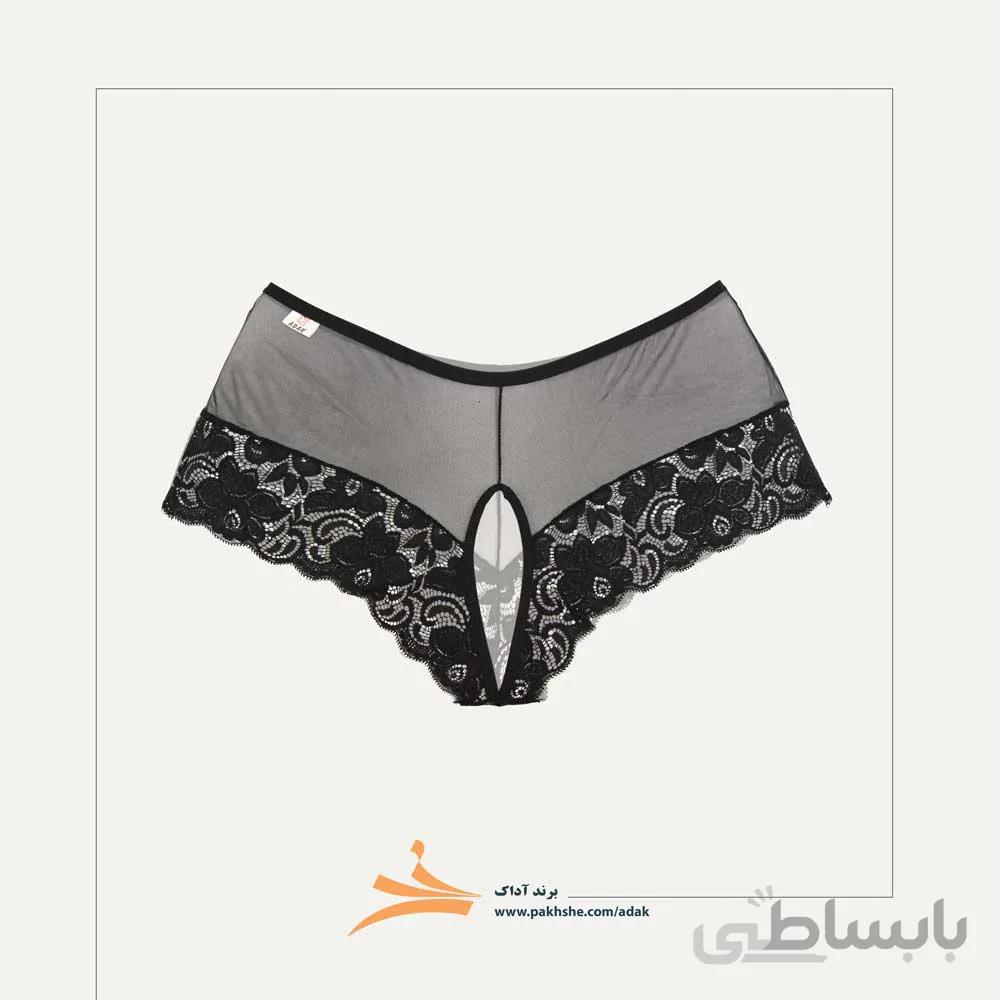 شورت آداک دانتل فانتزی نیم پا جلوباز کد 120