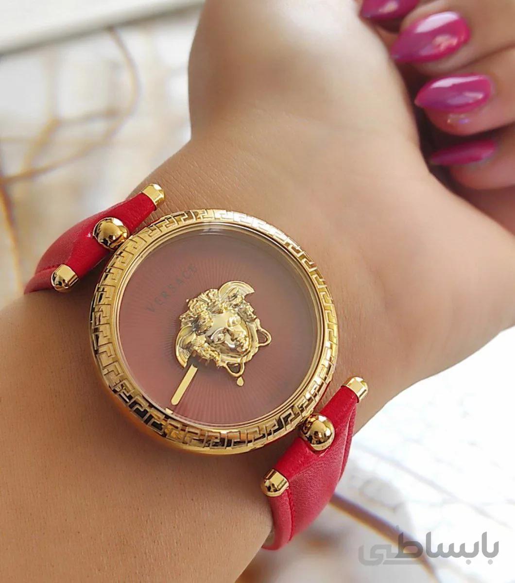 ساعت زنانه چرمی مارک Versace