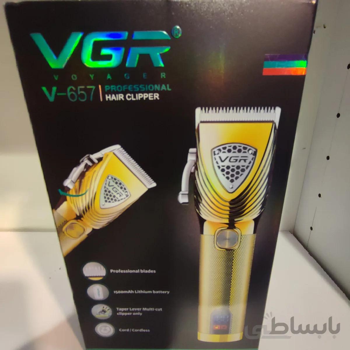 ماشین اصلاح موی سر و صورت وی جی ار مدل V-657 - طلایی ا VGR-657
