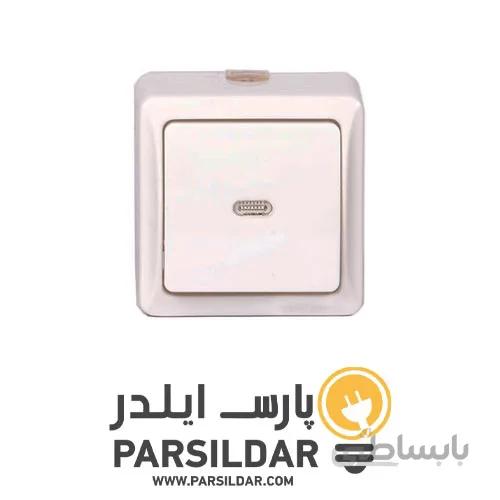 کلید تک پل روکار مدل نسترن