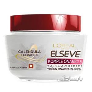 ماسک مو ترمیم کننده لورآل سری Elseve KOMPLE ONARICI 5 حجم 300 میل