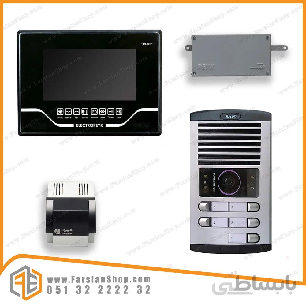پکیج کامل ایفون تصویری الکتروپیک مدل 1090 با پنل 1086