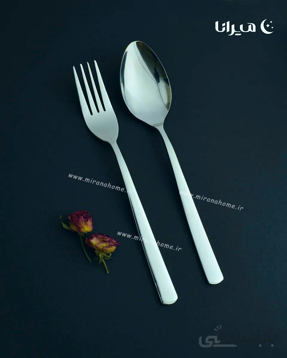 قاشق و چنگال تک 12 پارچه مدل روما برند پاشا